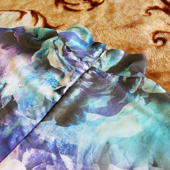 Grayse Kelly Women's Abstract Print Cocktail Dress (Large) - Picture 3 of 6